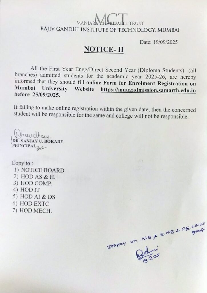 Fe Enrollment Registration Notice